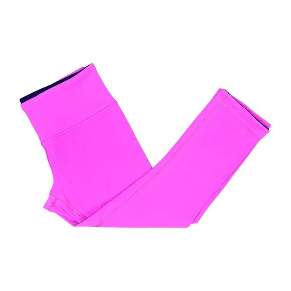 lululemon athletica Wunder Under Crop Reversible Leggings - Raspberry/Black - 6 - Picture 2 of 5